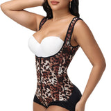 Sorelyne® Leopard High Compression Open Bust Tummy Control Body Shaper