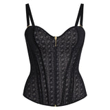 Sorelyne® Girdles Colombianas Leopard Print Zip Up Corset Top