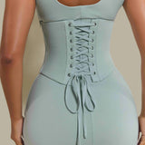 Hourglass Figure Body Shaper The Corset Maxi Dress Two-Piece Set