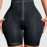 High Waist Tummy Control Butt Lifting Mid Thigh Mesh Shaper Shorts