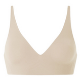 Seamless V-Neck Wireless Push Up Bra