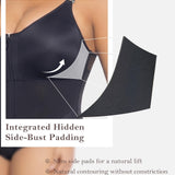 Lace Trim Adjustable Strap Tummy Control Butt Lifting Zipper Bodysuit
