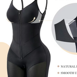 High Compression V-shaped Waist Belt Tummy Control Zipper Full Body Shapewear