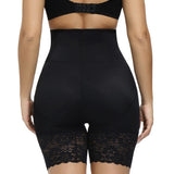 Lace Trimmed High Waist Tummy Control Butt Lift Shaping Shorts