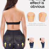 Mesh High Waisted Hip Lifting Shaping Shorts With Sponge Pad