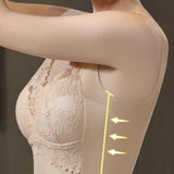 Widen Straps Lace Seamless Breathable Wire Free Vest Bra