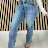 Stylish Washed High Rise Tummy Control Flared Jeans