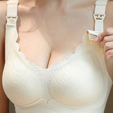 Front Buttoned Push up Wireless Bra Maternity Nursing Bra