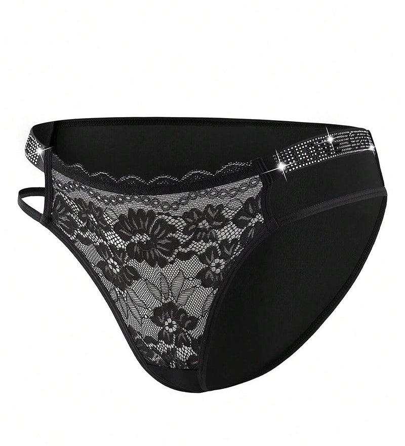 Women's Sexy Low Waist Cut Out Lace Comfort Panties